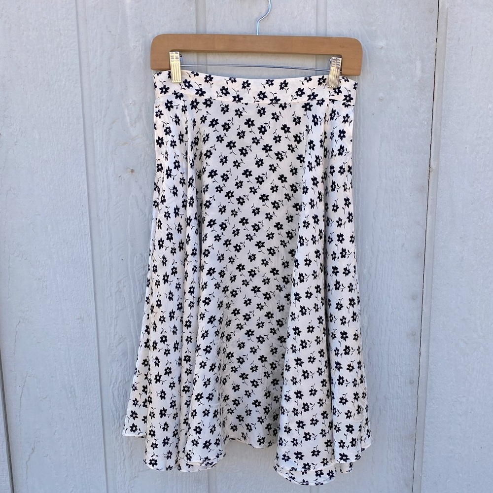 Bundle 3 for 50% off 1980s Vintage Bill Blass Silk Print Full Skirt EUC